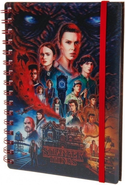 Krúžkový blok Stranger Things 4 3D efekt