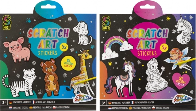 MOXY škrabacie samolepky Dúhový svet