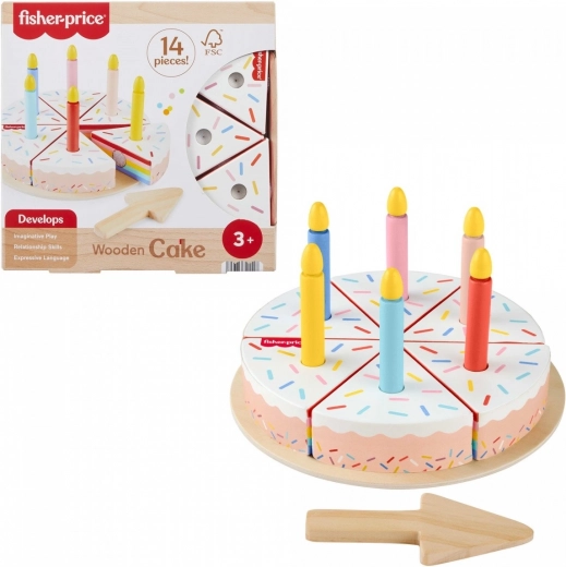 Drevená narodeninová torta Fisher-Price