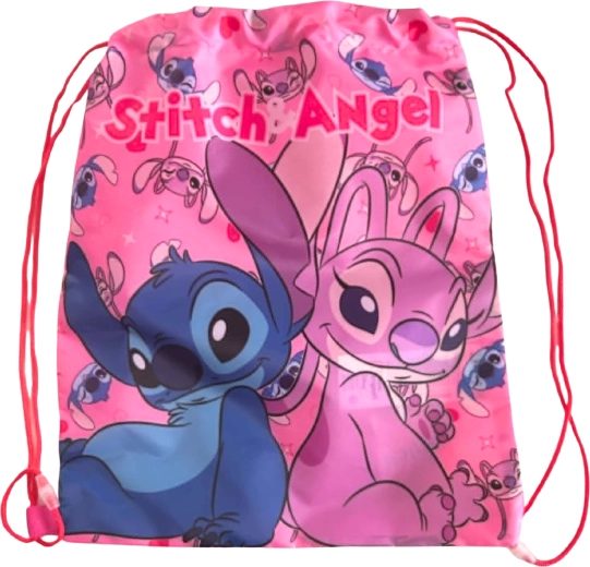 Detský vak na chrbát Lilo & Stitch ružový 40 × 35 cm