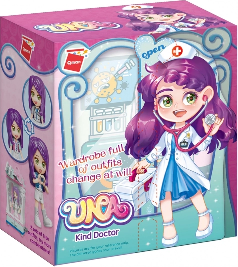 QMAN UNA Series šatníková skriňa – doktorka stavebnica pre deti