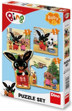 Baby puzzle Bing a kamaráti 3 v 1 (3, 4, 5 dielikov)