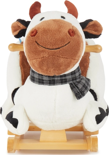 Bieco hojdacia kravička s polstrovaným sedadlom