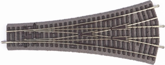 Piko Výhybka W3 trojkoľajná symetrická (G239/R9) s podvalmi - 55425