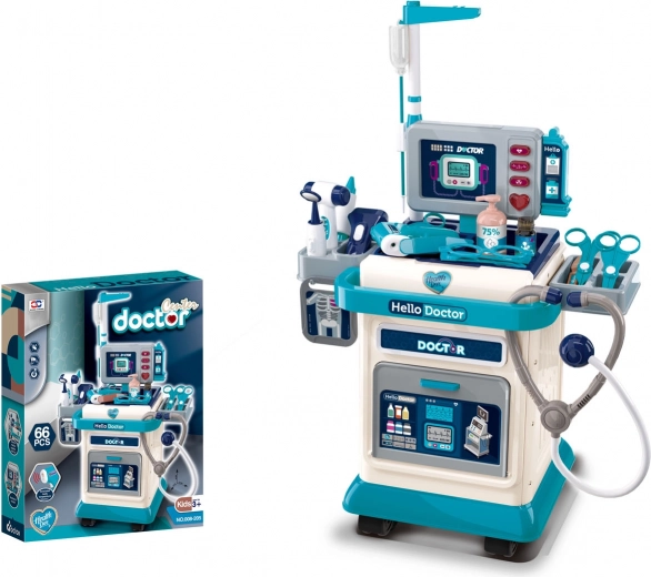 mega lekársky set modrý s príslušenstvom