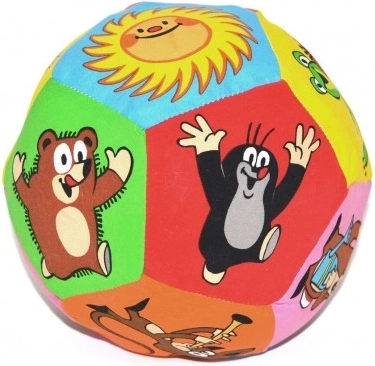 Textilná lopta s motívom Krtek 15 cm