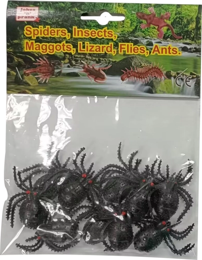 Svietiace pavúky do tmy 10 ks