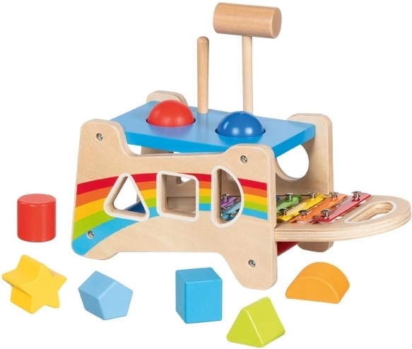 3 v 1: zatĺkačka, vkladačka a xylofón