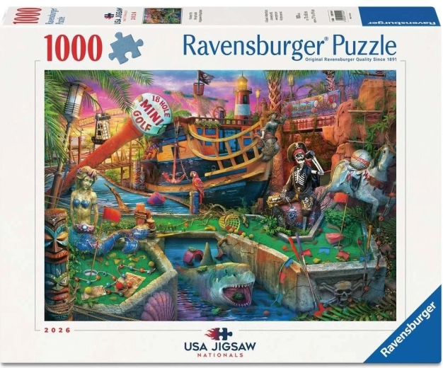 Ravensburger puzzle USA jigsaw nationals: Pirátsky minigolf 1000 dielikov