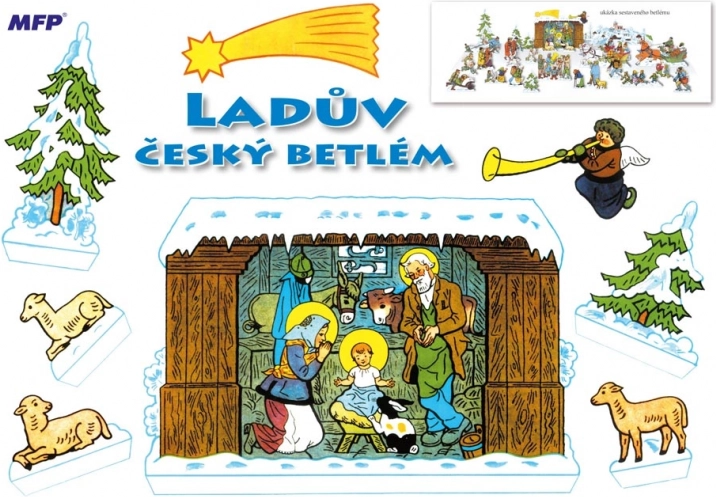 Papierový betlehem Ladov – vystrihovačka A4