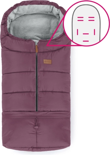 Petite&Mars nastaviteľný fusak 3v1 Jibot horizontal mysterious plum