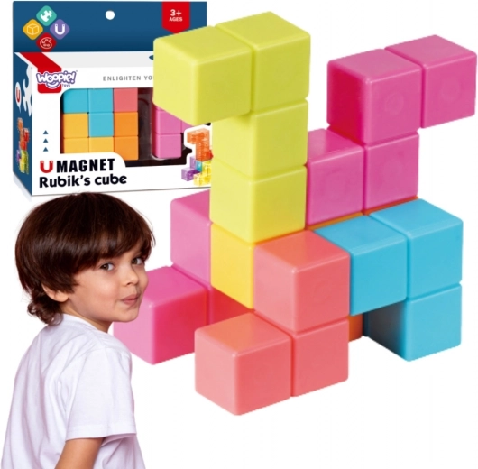 Woopie magnetická skladanka kocka Tetris