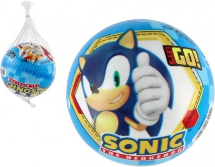 gumová lopta sonic 14 cm