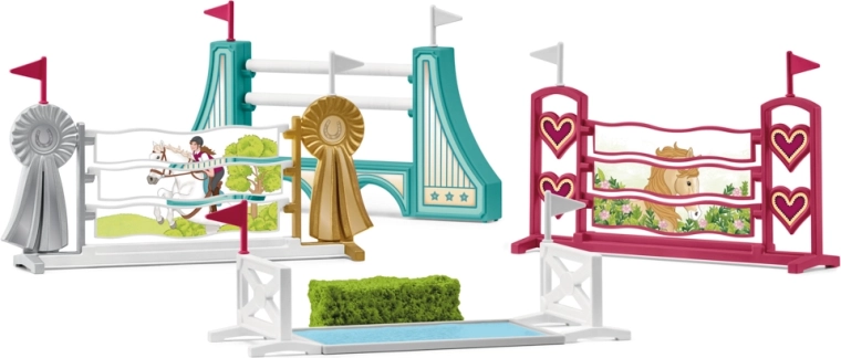 Schleich HORSE CLUB doplnky pre konskú prekážkovú dráhu