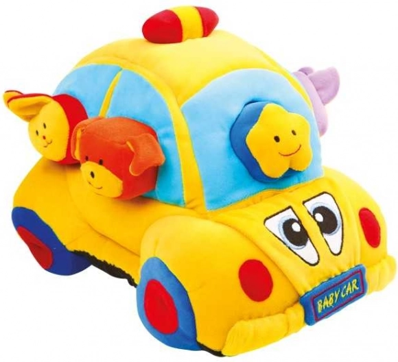 Small Foot textilné auto s vkladacími tvarmi