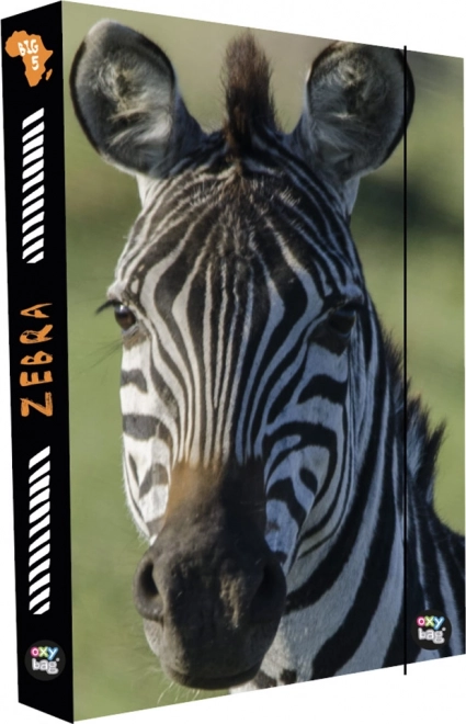 Box na zošity A4 Jumbo s motívom Zebra