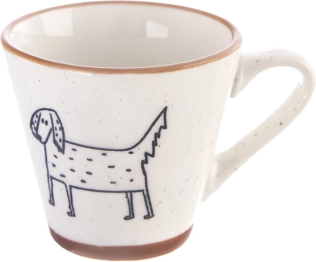 Porcelánová šálka na espresso Statek – pes 70 ml