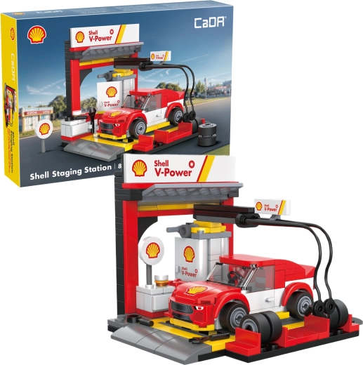 CaDA Shell vykládacia stanica z kociek (237 dielikov)