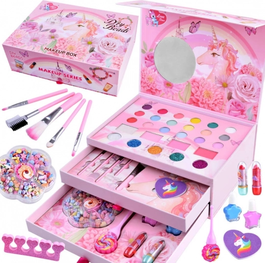 Detský kreatívny make-up kufrík s jednorožcom