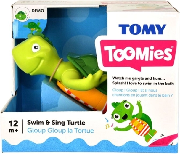 Tomy Toomies naťahovacia korytnačka do vane, spieva a pláva