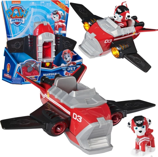 Paw Patrol Marshall záchranná stíhačka so svetlom a zvukom