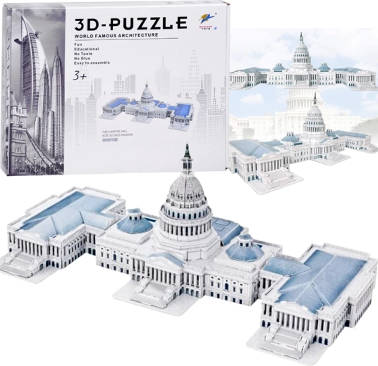 3D Hlavolam Kapitol USA 132 dielikov