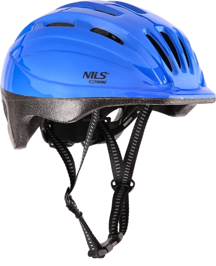 Cyklistická helma NILS Extreme modrá – S (48–52 cm)