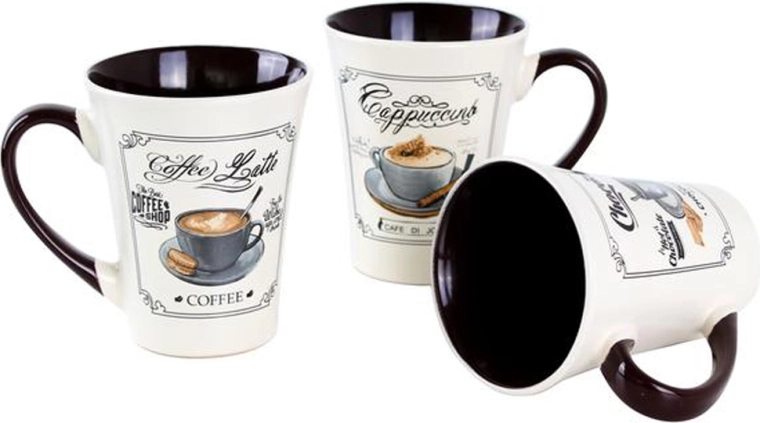 Keramický hrnček Toro 300 ml s motívmi café bistro