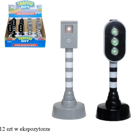 Semafor a rýchlostný radar na batérie