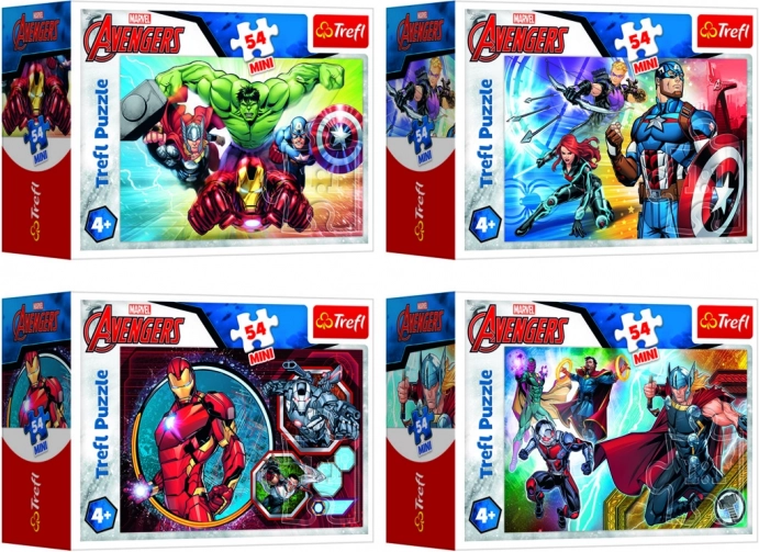 Minipuzzle Avengers 54 dielikov v krabičke