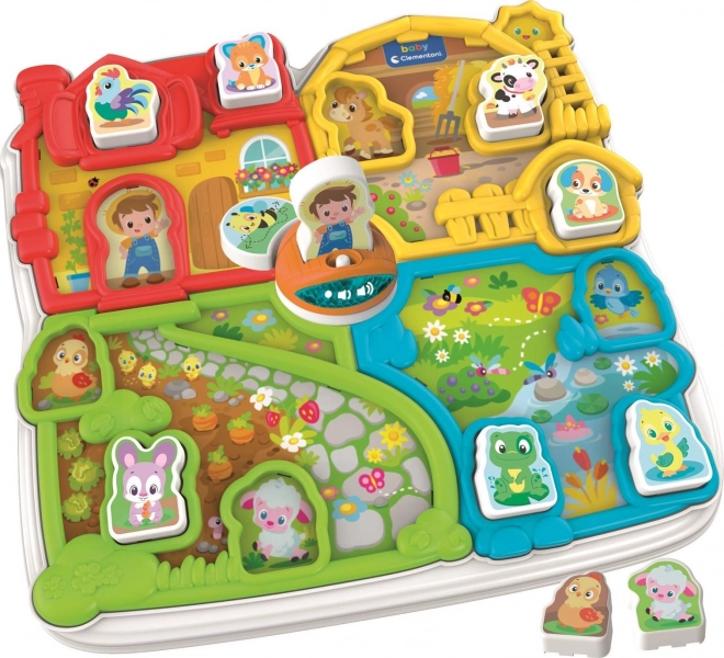 Interaktívna farma pre deti s melódiami a zvukmi