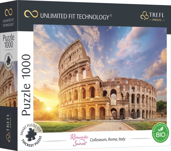 Puzzle TREFL UFT Romantic Sunset: Koloseum Rím 1000 dielikov