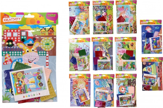 Kreatívna lepiaca sada 18 × 25 cm – mix motívov