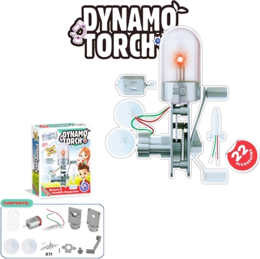 vzdelávacia stavebnica dynamo s LED svetlom