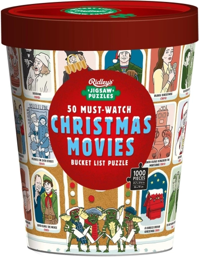 Ridley's Games Puzzle Bucket List: 50 vianočných filmov, ktoré musíte vidieť, 1000 dielikov