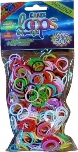 Sada LOOM gumičiek CRAZE 600 ks