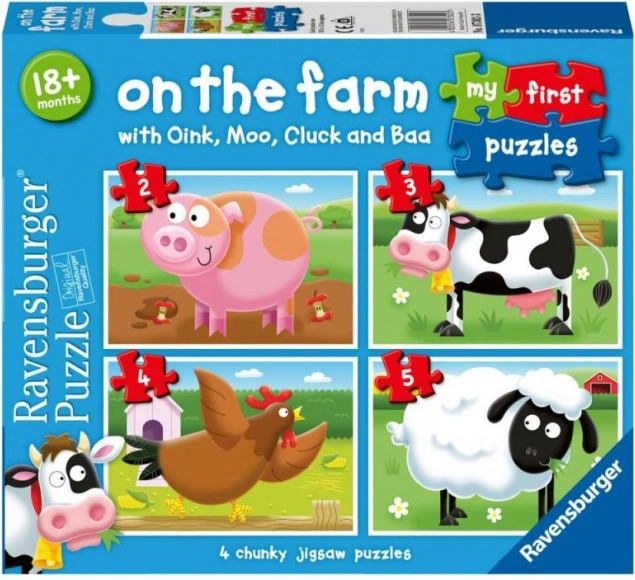 Moje prvé puzzle: Na farme 4v1