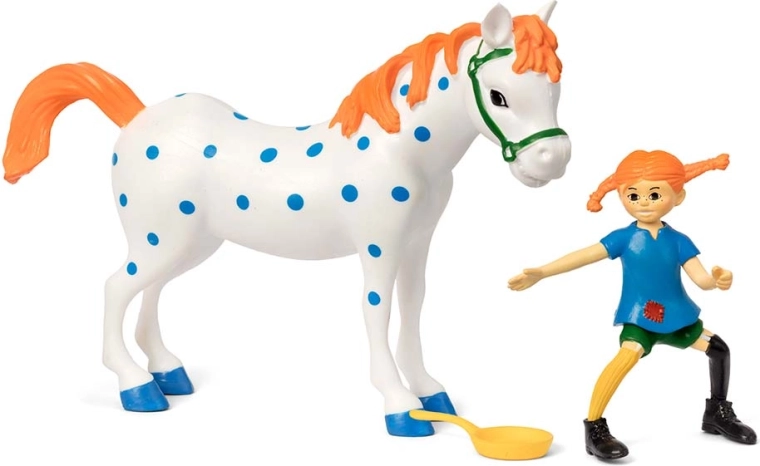 Pippi, kôň Alfréd a panvica v jednom sete