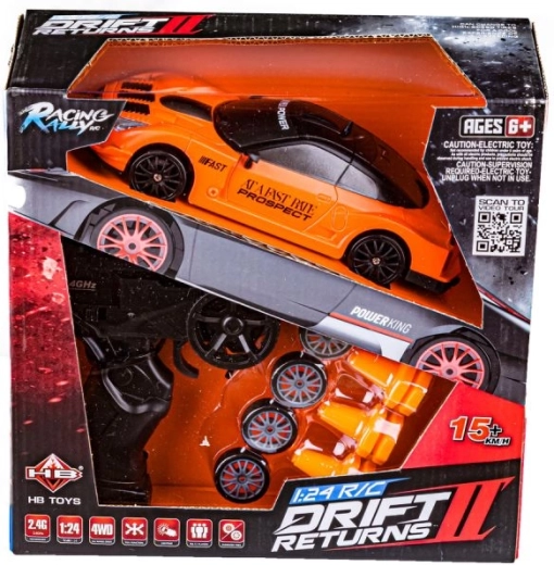 4WD podvozok a drift pneumatiky pre kontrolovaný šmyk