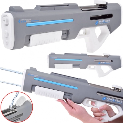 Elektrická vodná pištoľ s dvojitou hlavicou striekania