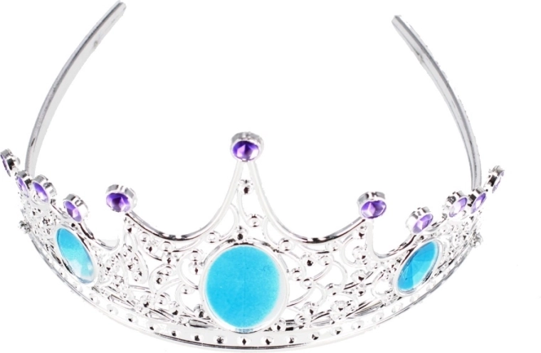 Trblietavý diadém s farebnými kamienkami