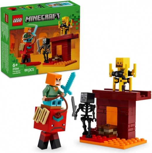 LEGO Minecraft bitka na moste v Netheri
