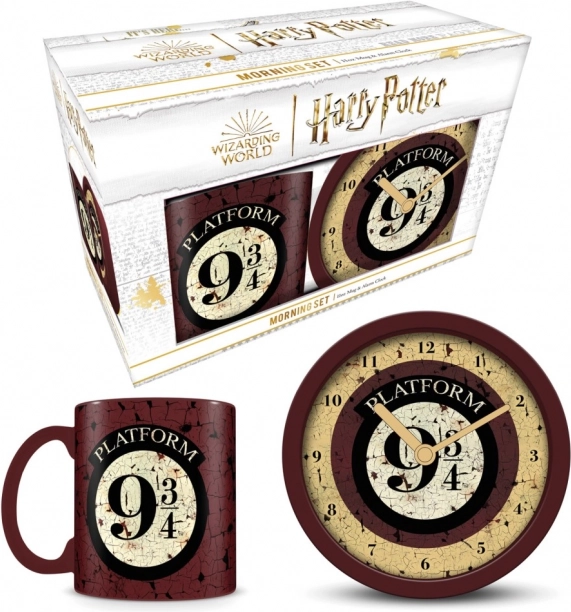 Darčekový set s hodinami a budíkom Harry Potter