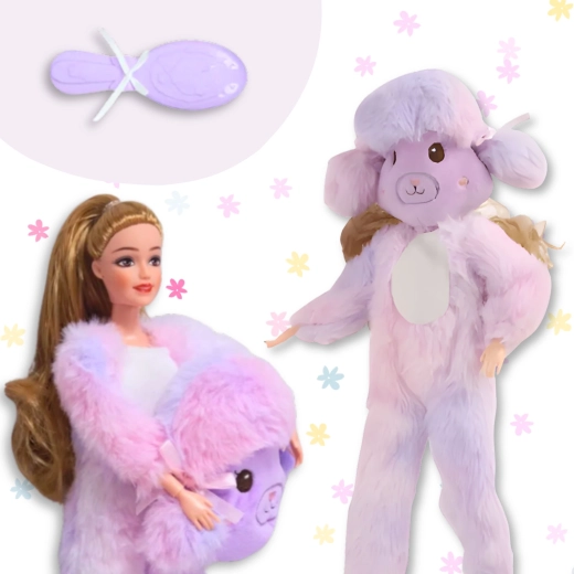 Pohyblivé končatiny a kefka na vlasy