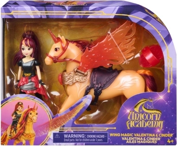Unicorn Academy magické krídla Cinder a Valentina 11 cm - 1 kus