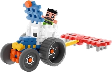 Traktor a farmárska technika na hru na prácu na poli