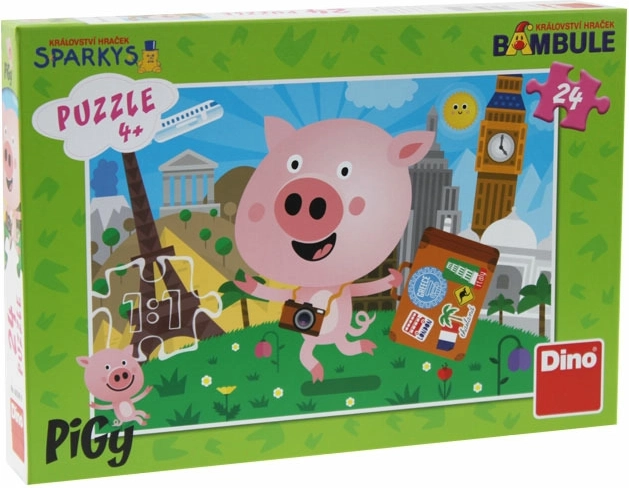 Puzzle Prasiatko Pigy 24 dielikov