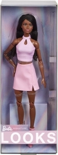 Barbie Look Panenka v Ružovom Oblečení s Copíkom