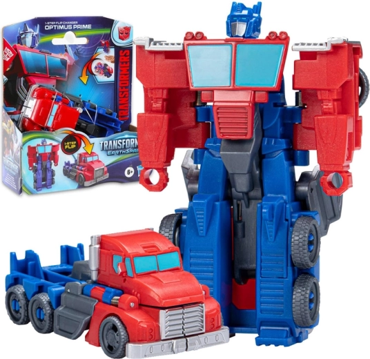Transformers EarthSpark Optimus Prime figúrka 2 v 1 1-step flip changer - 1 kus