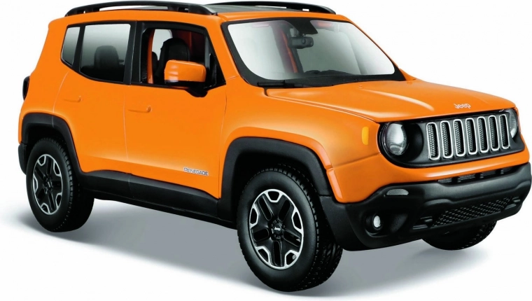 Kovový model JEEP Renegade oranžový 1:24